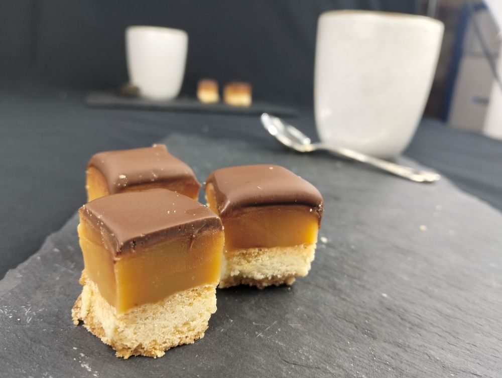Carré choco-caramel façon Twix